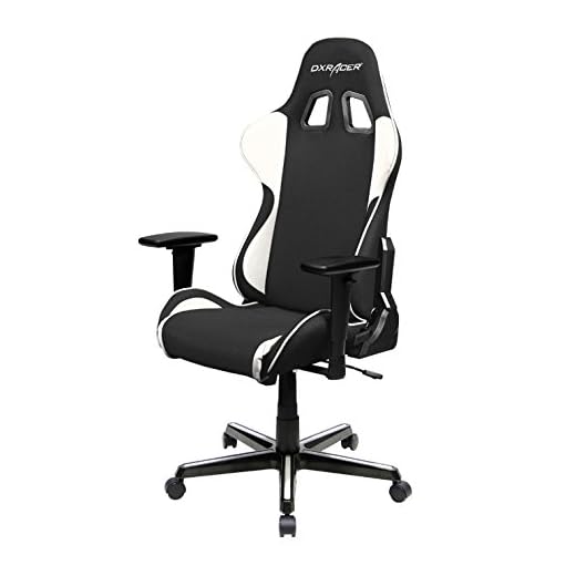 DXRacer FH11/NW Black White Formula Series Racing Bucket Seat Office Chair Gaming Ergonomic with Lumbar Support
