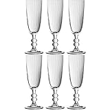 Aus Kristallglas, mit Optik, klar oder dekoriert.