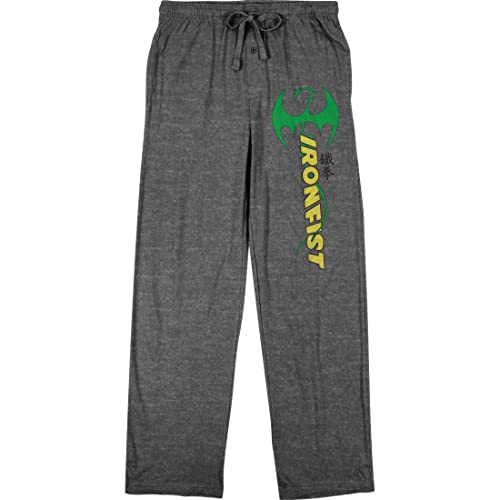 Iron Fist Logo Immortal Dragon Men's Pajama Pants- Small