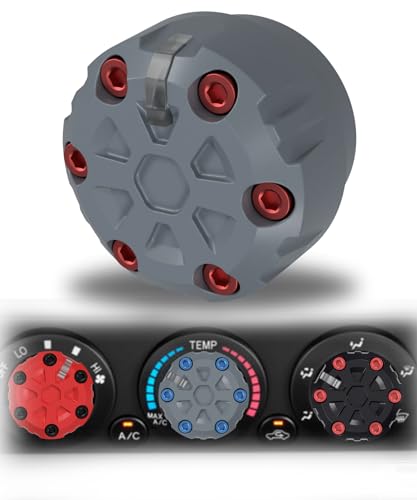 Toyota Tacoma AC Control Knob Replacement - Tacoma Heater Knobs, Tacoma Climate Control Knobs, Dash Knob for 2005-2015 2nd Gen Tacoma - Durable Black Polymer with Easy Installation
