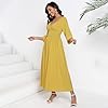 Women's Summer Maxi Dress Romantic V-Neck Exaggera... #4