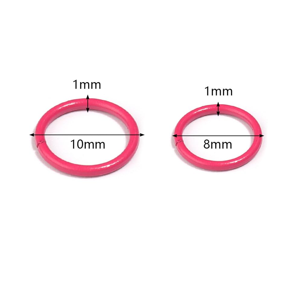 Lot De 1200 Anneaux Ouverts De Jonction Pour Bijoux - 6 Coloris (200 Pièces Chacun), Neuf
