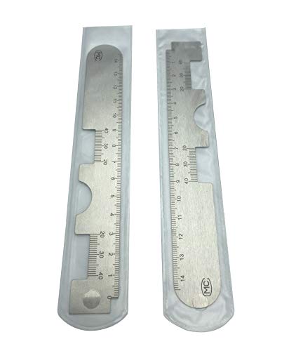 PD Ruler Pupillary Distance Ruler Straight Edge Optical Vernier Eye Pupil Distance Meter Ophthalmic Tool Stainless Steel - Thumbnail 4