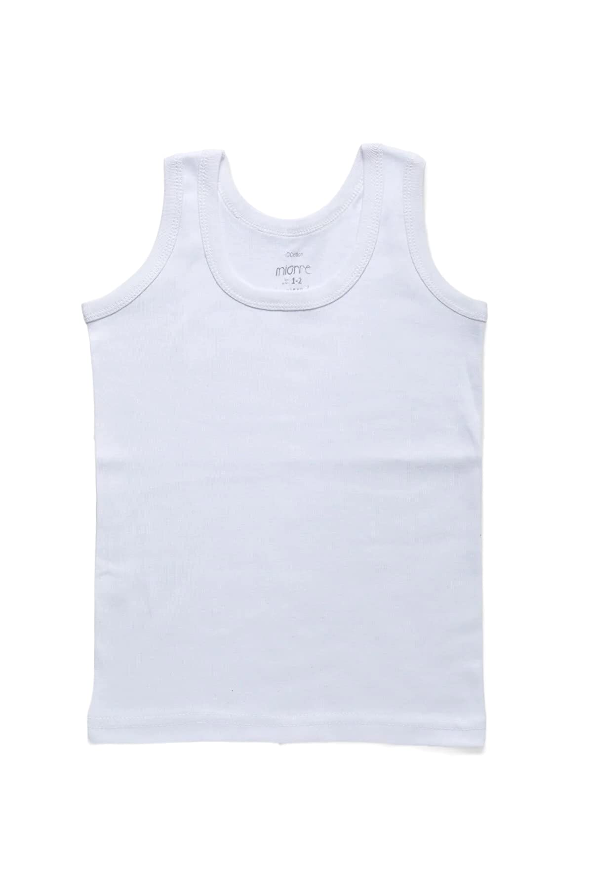 Miorre Boys White 100% Cotton Kind To Skin Vest (As8, Age, 11_Years, 12_Years, Regular)
