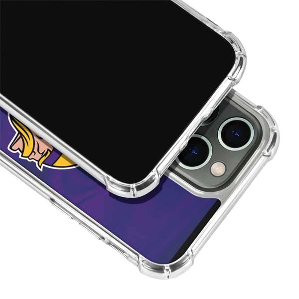 Skinit Clear Phone Case Compatible with iPhone 14 Pro - Officially Licensed NFL Minnesota Vikings Design