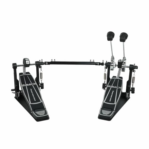 Double Bass Drum Pedals, Len and widen Bass drum pedal, Double Chain Drum Step on Hammer for Drum Set and Electronic Drums
