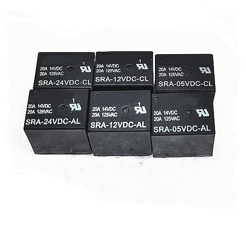 Relais de puissance T3 SRA-05VDC-AL 4 broches 20A commutateur de rechange 5pcs