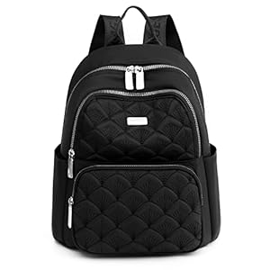 Travistar Rucksack Damen Klein Elegant Schultertasche Cityrucksack Casual Anti-Thef Arbeitsrucksack, Nylon Reiserucksack Daypack Wasserdicht Damenrucksack für Fraue