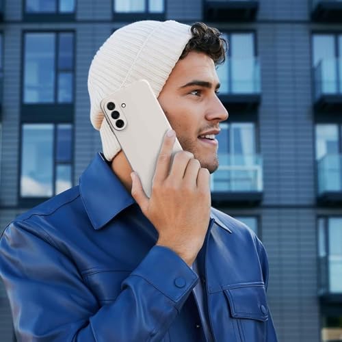 Image of DIZORO Microfiber Candy Case for Samsung A26 5G Smooth Touch Cushion Liquid Soft Silicone Gel Rubber Phone Cases Non-Slip Full Body Protective Shockproof Back Cover (Stone Grey)