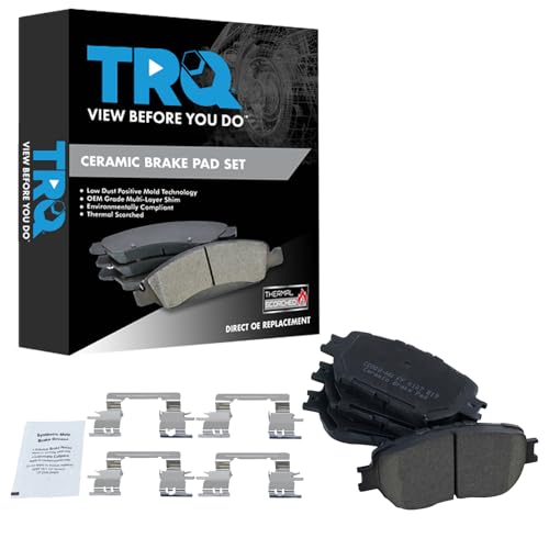 TRQ Front Brake Pads Ceramic Compatible with 2006 Lexus GS300 2009-2015 IS250 2002-2006 Toyota Camry