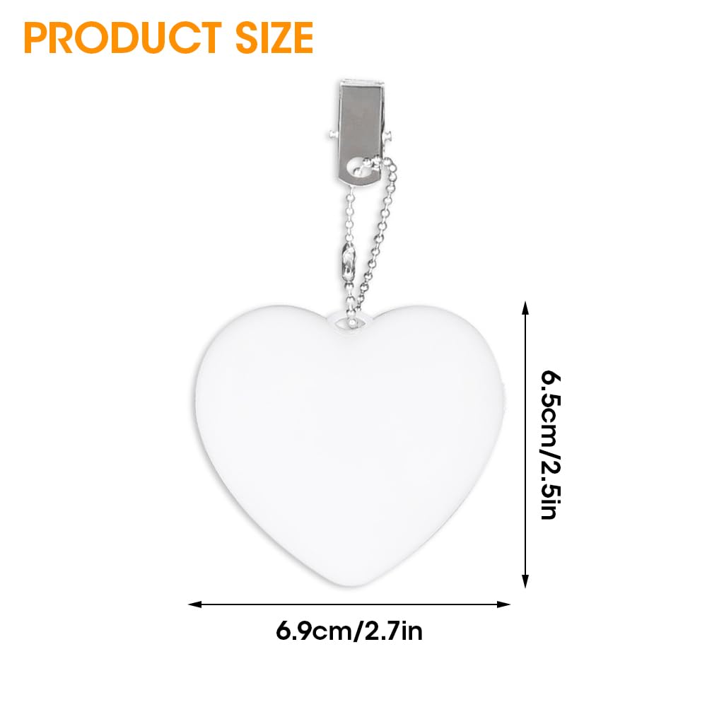Dhqkqg Glow Heart Purse Light with Induction and Automatic Sensor Touch, 2 Pcs Handbag Clip for Women Girls Valentine's Day - Image 3