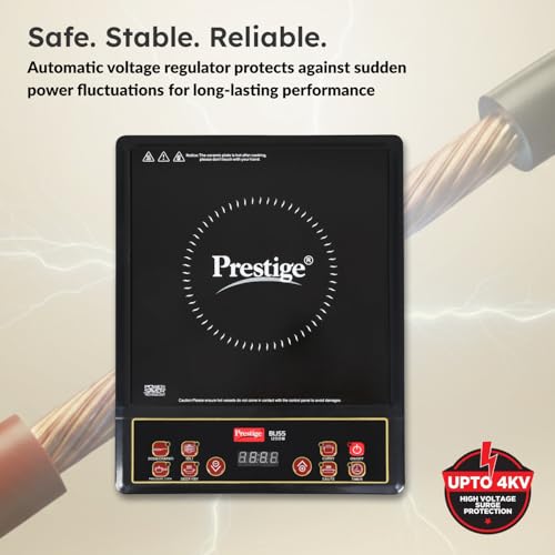 Prestige Induction Cooktop -Bliss 1200 W, Black - Image 7