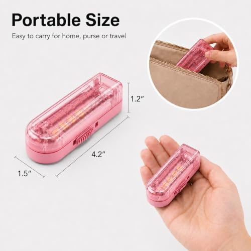 Image of ONE PIX Pill Cutter Splitter for Small and Tiny Pills, Multiple Pill Splitter with Centering Device & Hidden Blade, Adjustable Tablet Cutter for Large Pills, Seniors, Pets, Pink