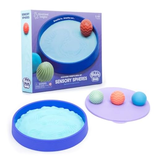 Educational Insights Playfoam Sand Sensory Spheres - Relaxing Zen Garden Kits for Calm Down Corner or Desk, Anxiety Tools and Meditation Sets for Kids & Adults, Stress Relief Toys, Ages 5+