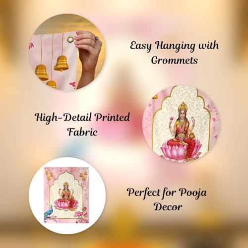 Image of Special You Varalakshmi Pooja Decoration Items for Pooja Festival (5x4Ft) Backdrop Cloth for Decoration Pooja, Wall Decor Items for Living Room, Mandir Decorations Items for Home Decor