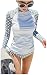 Ilishop Women's UV Sun Protection Long-Sleeve Crew Rashguard 2017 Dot Rash Guards Dot L