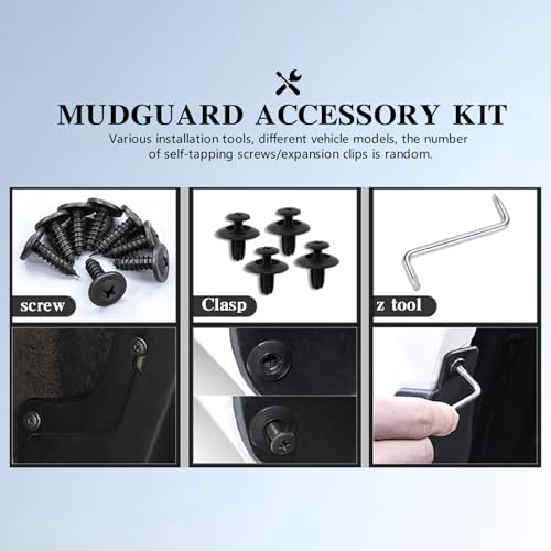 Image of Mud Guards Flaps Splash Fit for Acura RDX 2019-2024 Accessories - Front and Rear Splash Guards No Drilling Mud Guards Accessories