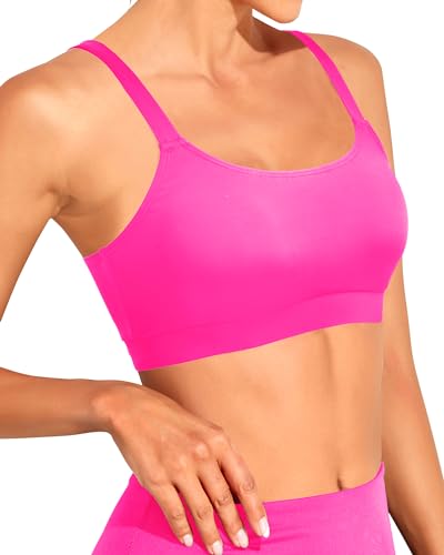 Image of Tempt Me Women Sports Bra Swim Crop Tops Only | Scoop neck, Bathing suits top, Removable cups, Adjustable straps