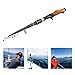 Ckuakiwu Telescopic Fishing Rod Carbon Casting Rod Carbon Fiber Portable Telescopic Fishing Pole Casting Spinning Rod,Spinning Fishing Pole 1.8m