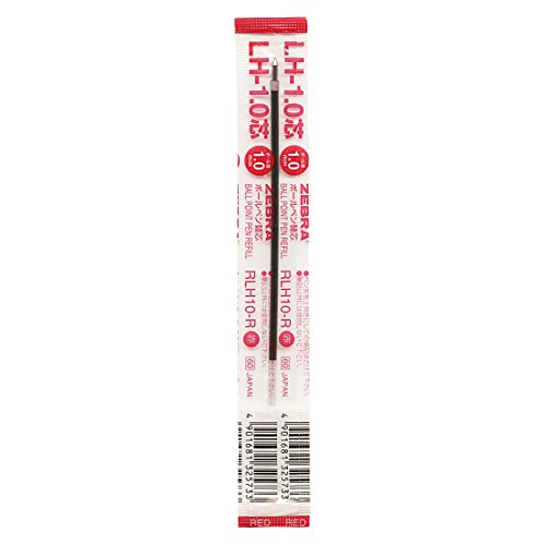 Zebra LH-1.0 encre rouge pointe large pour une écriture fluide