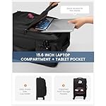 Carry On Luggage 22x14x9 Airline Approved, 22-Inch Suitcases with Spinner Wheels, Softside Carry-on Luggage with TSA Lock for Men Women Business Trip, Lightweight Large Capacity Luggage for Travel - Image 3