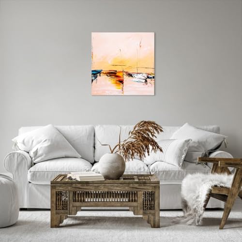 Impression sur toile bateaux 50x50cm déco murale haute définition