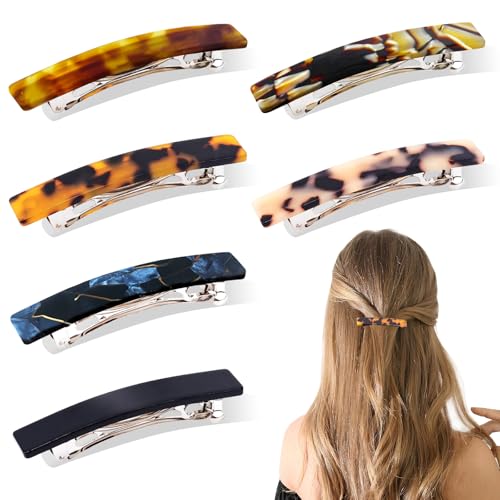 Hanyousheng 6 Pièces Barrette Cheveux,7.5cm/3
