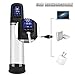 Automatic Penis Enlargement Pump with 4 Suction Intensities for Stronger Bigger Erection, Treediride 2.0 Upgrade LCD Sucking Male Masturbator Penis Vacuum Pump Rechargeable Erections Enhance Device