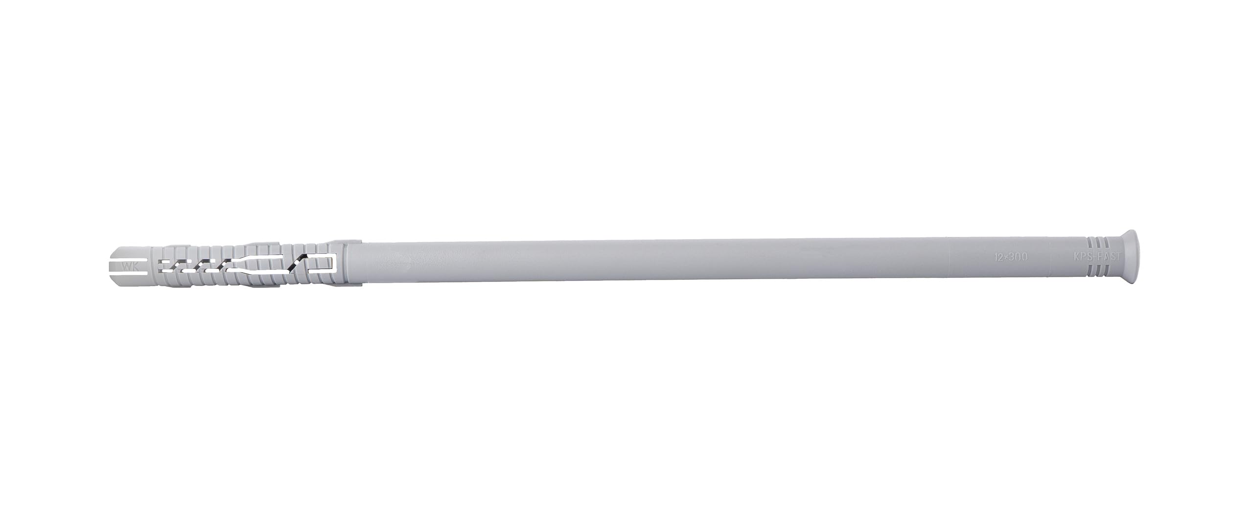 KLIMAS Tassello per telaio 12 x 300 mm con vite 8 x 305 mm (testa filettata M8), morsetto per tubo a vite (25 pezzi)