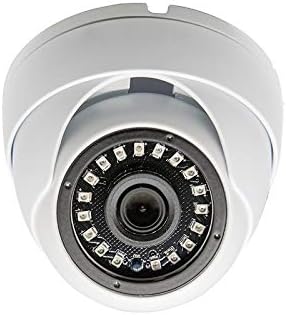 Evertech Upgraded HD 1080p 4-in-1 TVI/AHD/CVI/Analog (960H/CVBS) Day Night Vision Outdoor Indoor Weatherproof Wide Angle CCTV Security Surveillance Camera (White Metal Casing)