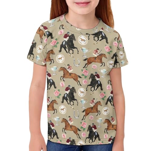 Image of Kids Graphic T-Shirt Boys Girls Novelty Tees Top Short Sleeve Shirts Summer Blouses 3-16