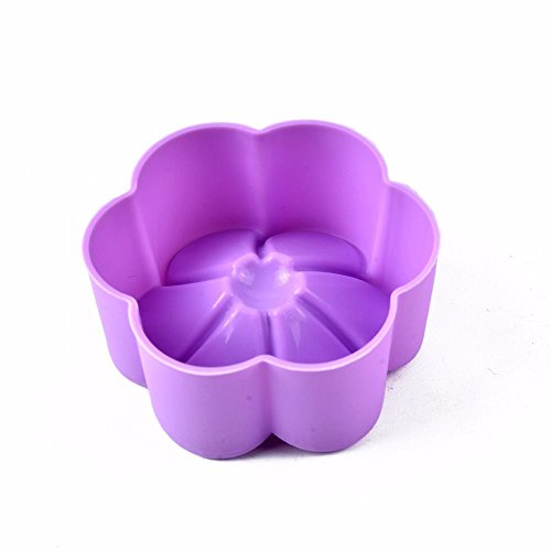 EORTA Silicone Muffin Cups Jello/Dessert Molds Bakeware Cupcake Liner Ice Cube/Chocolate/Soap Maker Mini Bundt Cake Pans Pudding Flower Non-stick Baking Tools, Art Craft, DIY, Homemade,30 Pieces