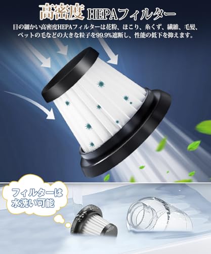 BeeTool ハンディクリーナー ZX-106 ネイビー の商品画像 5