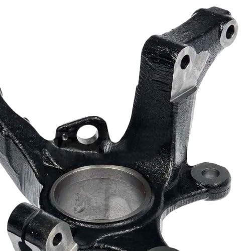 Image of Detroit Axle - Front Left Steering Knuckle for Ford 2005-2012 Escape, 2005-2011 Mazda Tribute Mercury Mariner, 2006 2007 2008 2009 2010 Driver Side Steering Knuckle Assembly Replacement