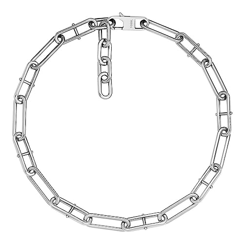 Miniatura 4 de Fossil Collar de cadena de acero inoxidable con cierre de langosta para mujer