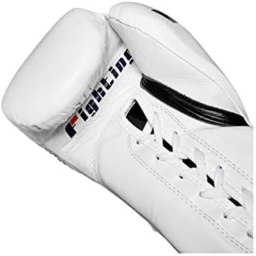 Fighting Certified Pro Fight Gloves - Lace Up Boxing Gloves for Competition, Sparring, Training & Bag Work