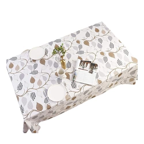 Nappe en vinyle PVC 60x84 pouces avec support de flanelle pour table à manger