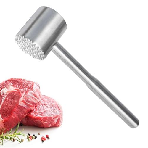 Marteau attendrisseur de viande, en acier inoxydable 304, passe au lave-vaisselle, pour bœuf, poulet, porc, outil de cuisine essentiel pour la cuisine (courbé)