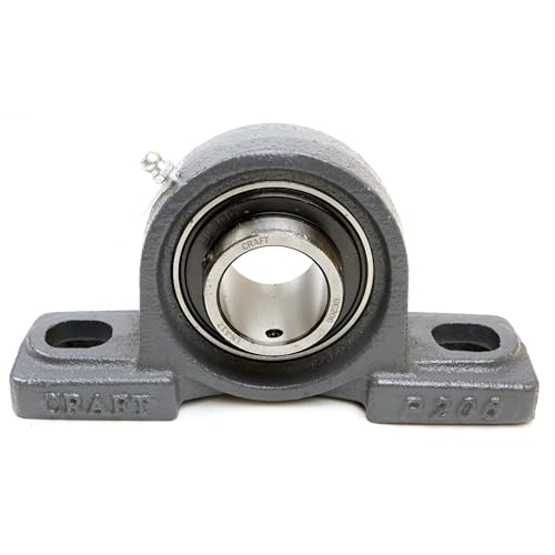 Parts and Parts UCP206 Spannlagergehäuseeinheit, 30x160x44mm Stehlager, Gehäuse mit Einsatz, Flanschlager, Lagerbock, Einfache Montage für Maschinen, Förderer und Werkzeuge