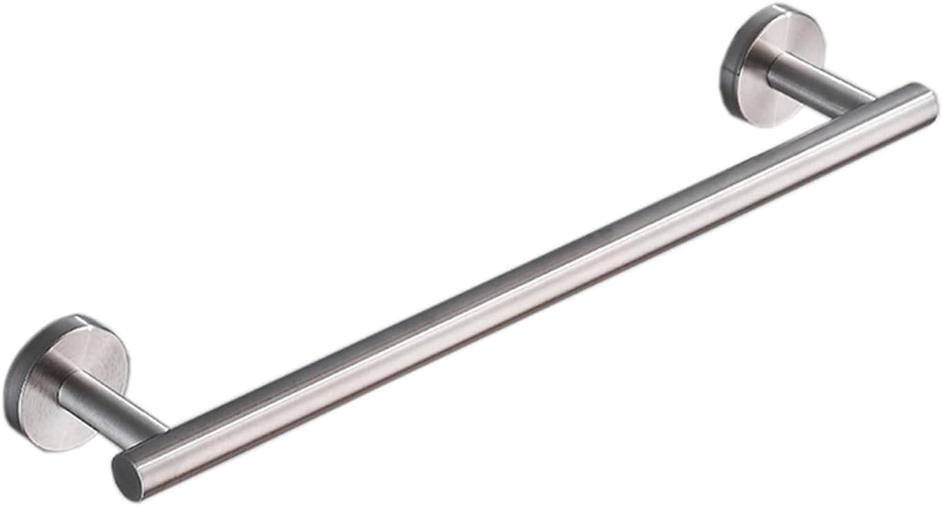 Porte-serviettes anti-rouille en inox brossé argenté pour mur humide de douche