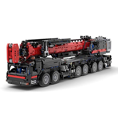 MAZOZ Technic Geländegängiger Kranwagen, 4325Teile 2.4G 1:26 Grove GMK6400 III Kran klemmbausteine Technik Kran…