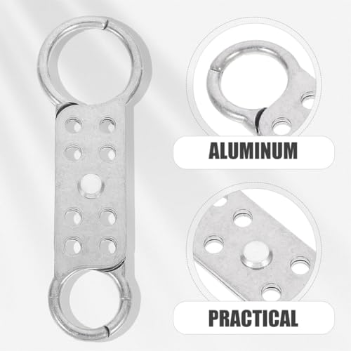 Image of Safety Lock Hasp Aluminum Hasp Tagout 8 Holes Double-end Padlock for Industrial Use