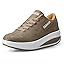 Lifup Scarpe da Ginnastica da Donna in Tessuto Leggero Cunei Piattaforma Scarpe Comfort Confortevole Sneakers Casual Bianco 35 EU