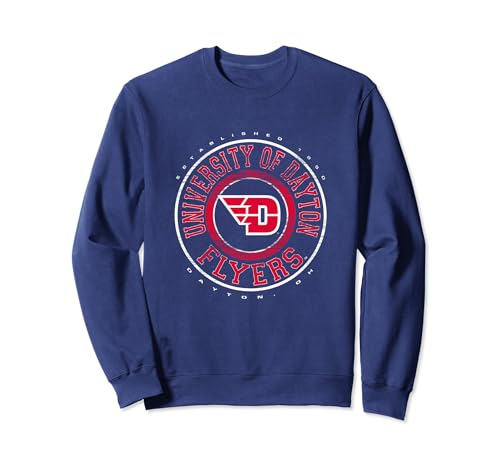Dayton Flyers Showtime Logo Officially Licensed Navy Sweatshirt