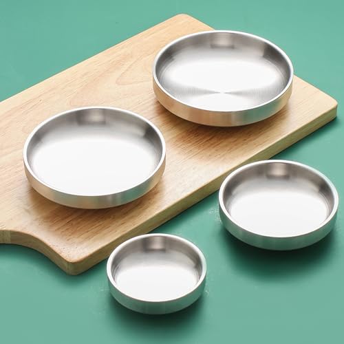 Bols à sauce ronds acier inoxydable double couche récipient cuisine