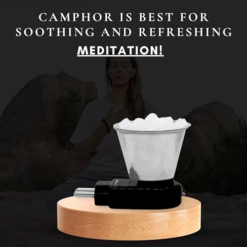 Image of Signamio Camphor Diffuser Burner - 1pcs Kapoor Dani Electrical Camphor Oil Diffuser, Efficient and Safe for Aromatherapy, Ideal for Home and Office Use-Black