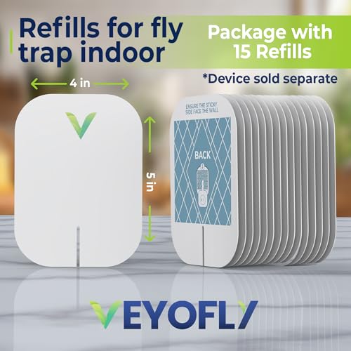 Image of VEYOFLY Official Refill Fruit Fly Traps Indoor, Gnat Trap | 15-Pack