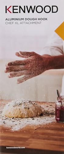 Kenwood Knethaken aus Aluminium KAT73.000CA, Zubehör für Kenwood Küchengeräte Küchenmaschinen, Rührhaken passend für alle Chef XL Küchenmaschinen, Spülmaschinenfest, Aluminium, Silber