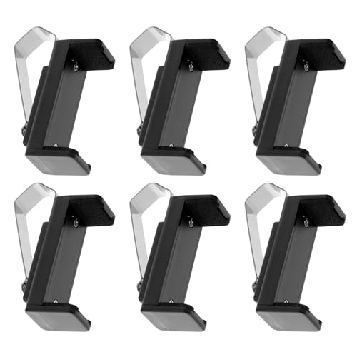 Abaodam Soporte para Clip Ajustable de Visera de Coche, Paquete de 6 Clips de Plástico para Control Remoto de Garaje, Compatible Mandos de Puerta, Accesorio Práctico para