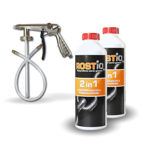 ROSTIO Pistola hueca UBS Plus 2 litros Rostio 2 en 1 convertidor de óxido/conservación de cera para cavidades | Conservación de cavidades